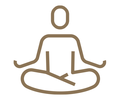 illustration of meditating person