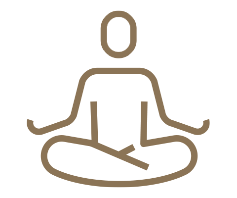 illustration of meditating person