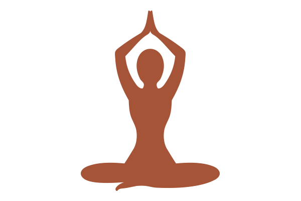 Illustration of yoga practicioner