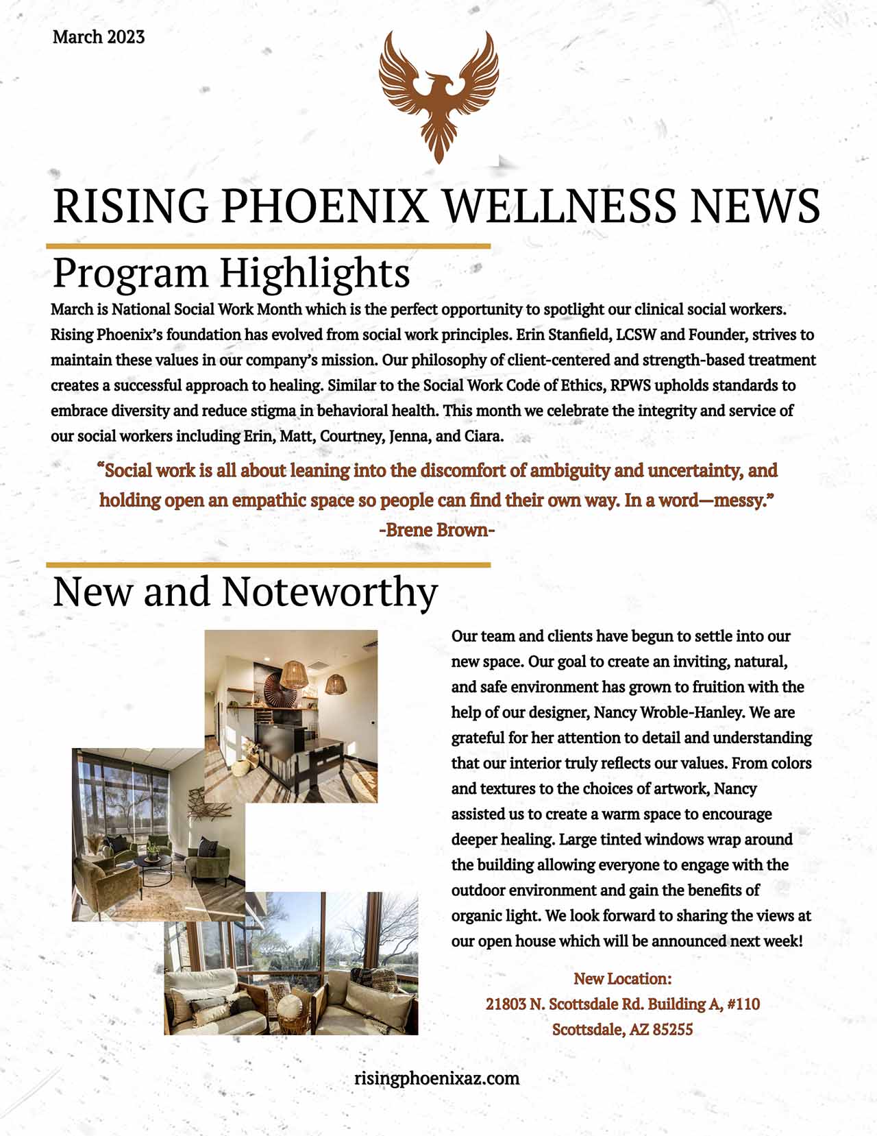 August 2022 Newsletter screenshot